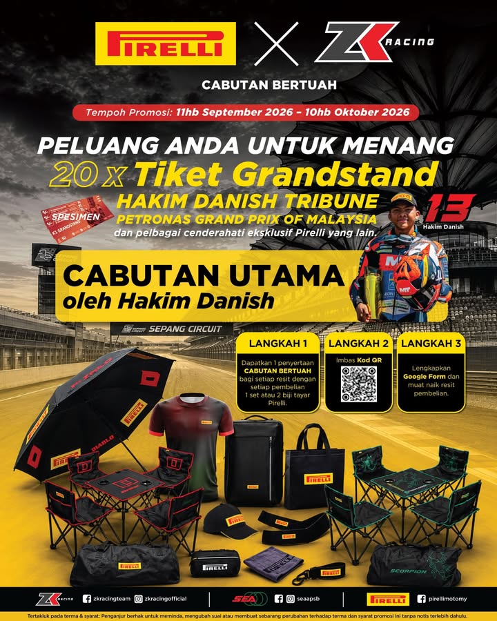 CABUTAN BERTUAH BERSAMA PIRELLI! 🔥 Nak rasai sendiri…