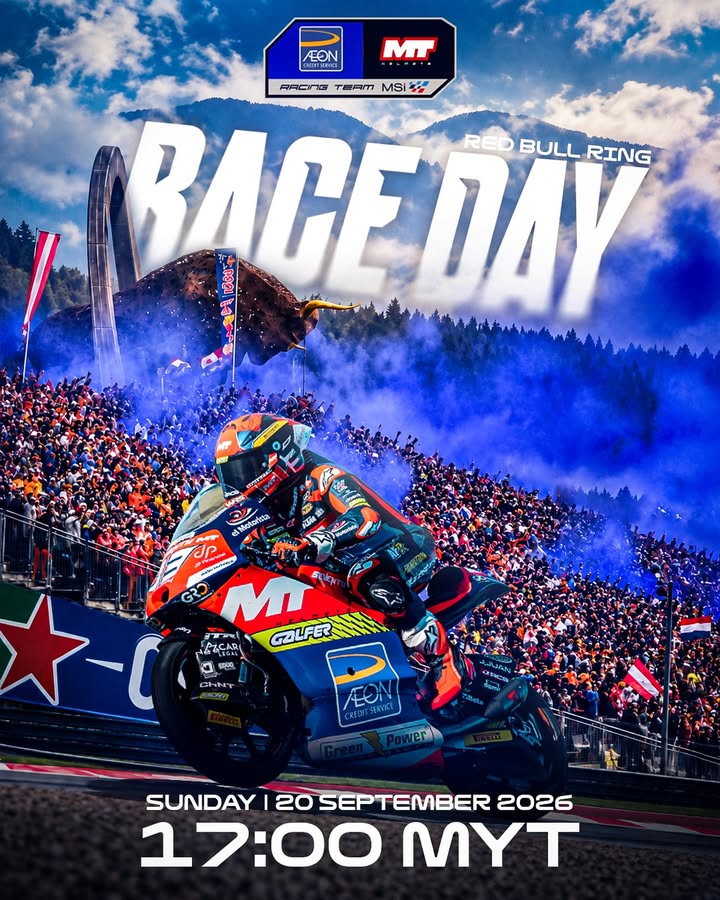 IT’S RACE DAY DI AUSTRIA! 🇦🇹 Hari perlumbaan…
