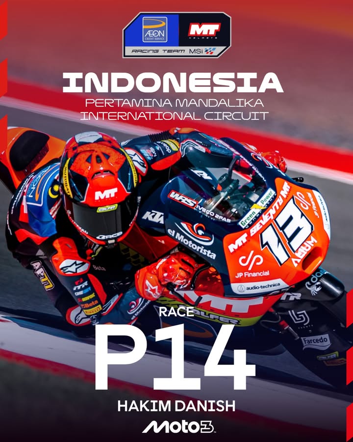 From back of the grid to P14 for…